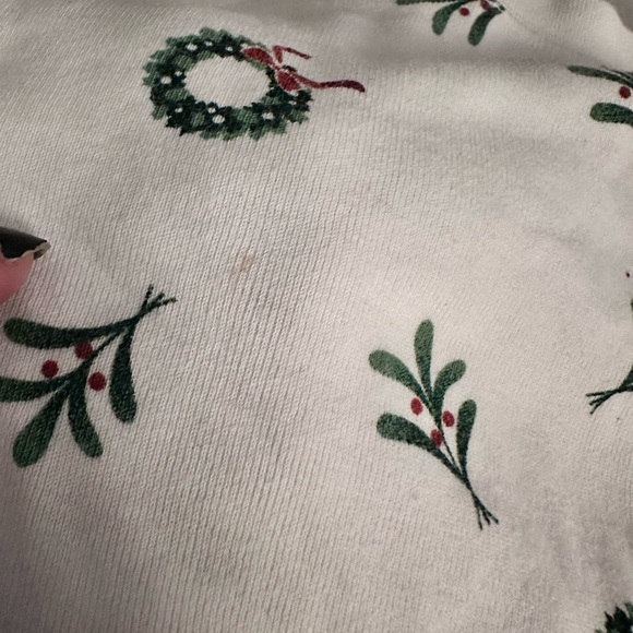 Petit Lem Christmas Pajamas Wreaths Size 6 - Very Good Condition - Picture 6 of 7